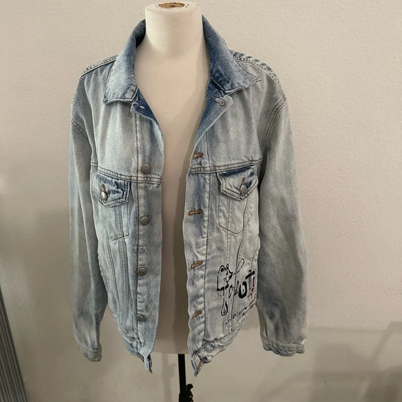 Zara premium denim colección jacket size s - Picture 2 of 7